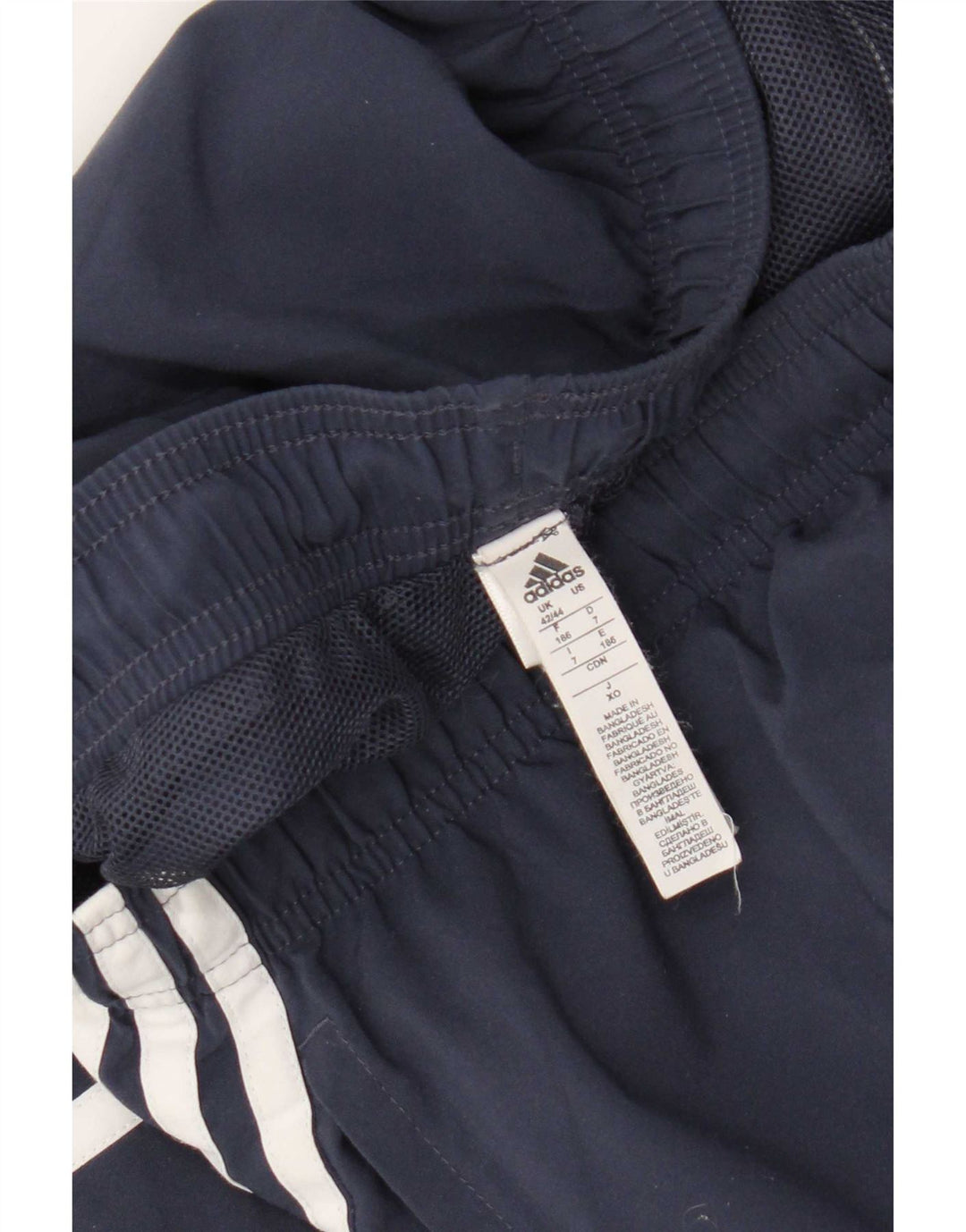 Adidas Herren-Trainingshose, Größe 42/44, groß, marineblau, Polyester