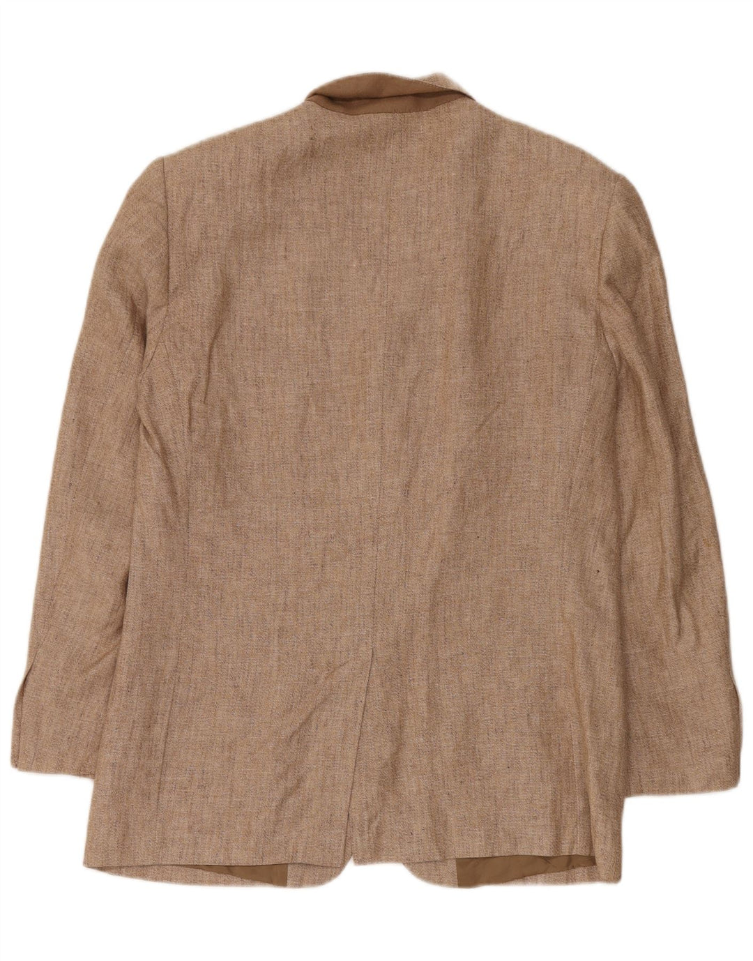 Byblos Herren-Blazer mit 3 Knöpfen, UK 38, mittelbeigeiges Leinen