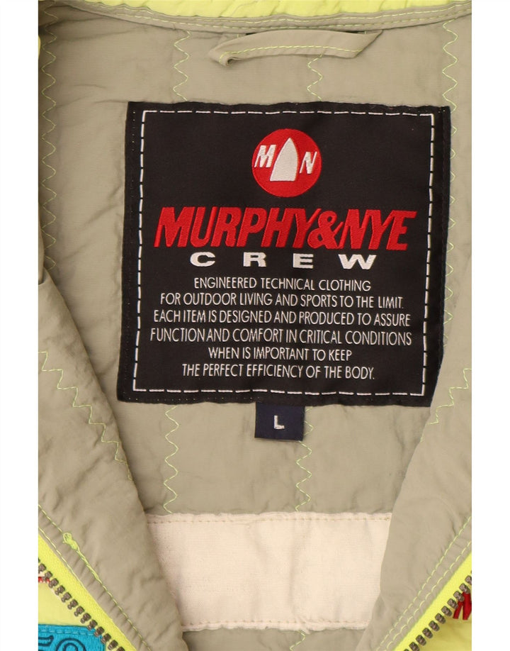 Murphy & Nye Herren-Gilet mit Grafik, gepolstert, UK 40, Größe L, Gelb, Polyamid