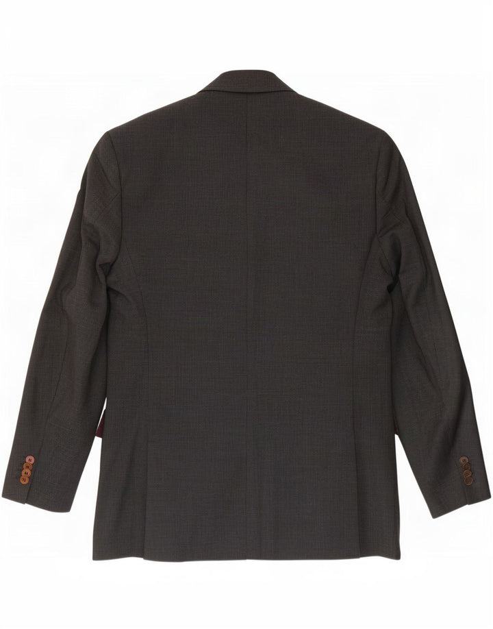 Hugo Boss Herren-Blazer mit 2 Knöpfen, EU 48, mittelgraue Schurwolle