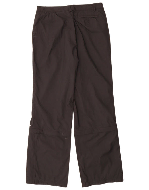 NIKE Damen-Trainingshose UK 12 Mittelschwarzes Polyester