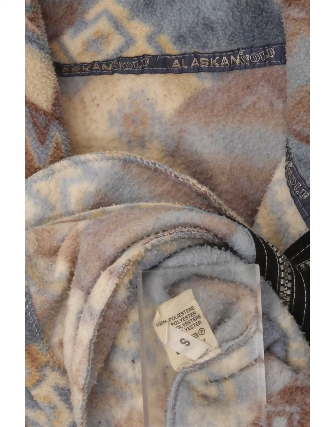 Alaskan Damen-Fleecejacke in Übergröße, Gr. 10, klein, mehrfarbig, geometrisch