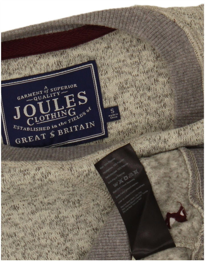 Joules Herren-Pullover mit U-Boot-Ausschnitt, klein, grau geflecktes Polyester