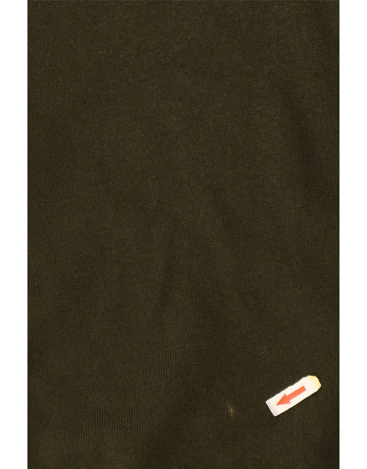 Stefanel Rollkragenpullover für Damen, Gr. 14, Khaki