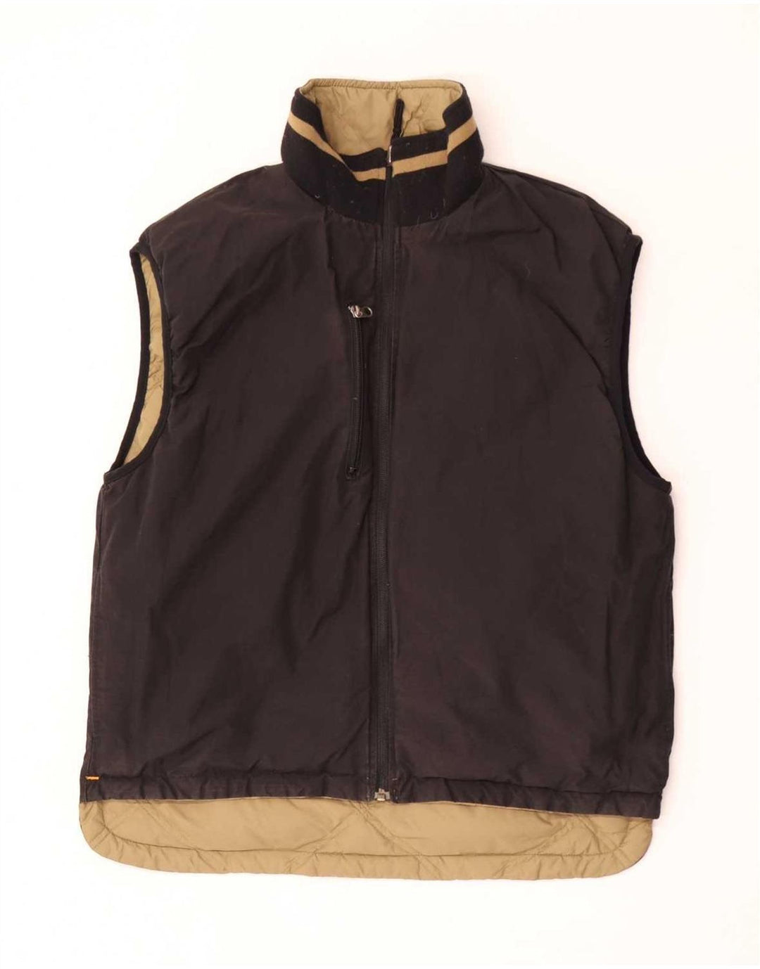 Timberland Herren Reversible gepolsterte Weste UK 36 Small Braunes Nylon