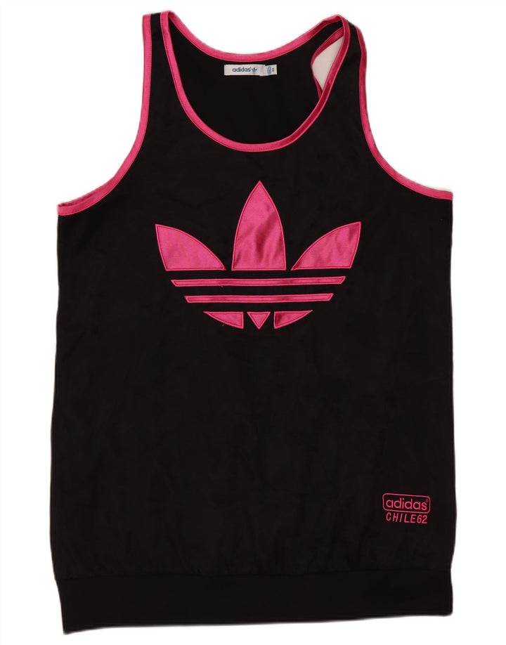 Adidas Damen Graphic Vest Top EU 40 Mittelschwarzes Polyester