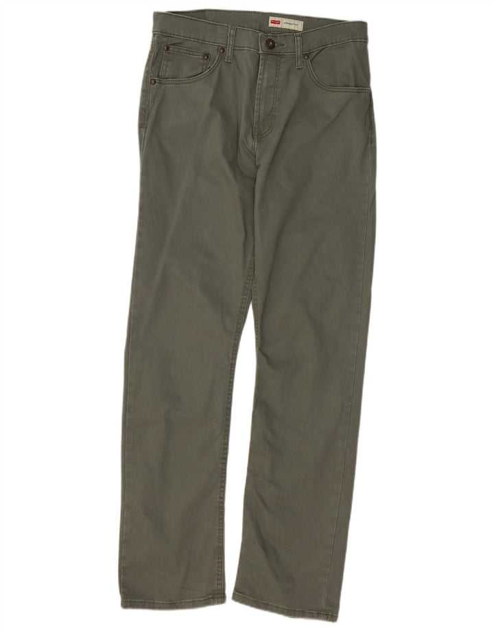 WRANGLER Gerade Freizeithose für Herren, W30, L30, grüne Baumwolle