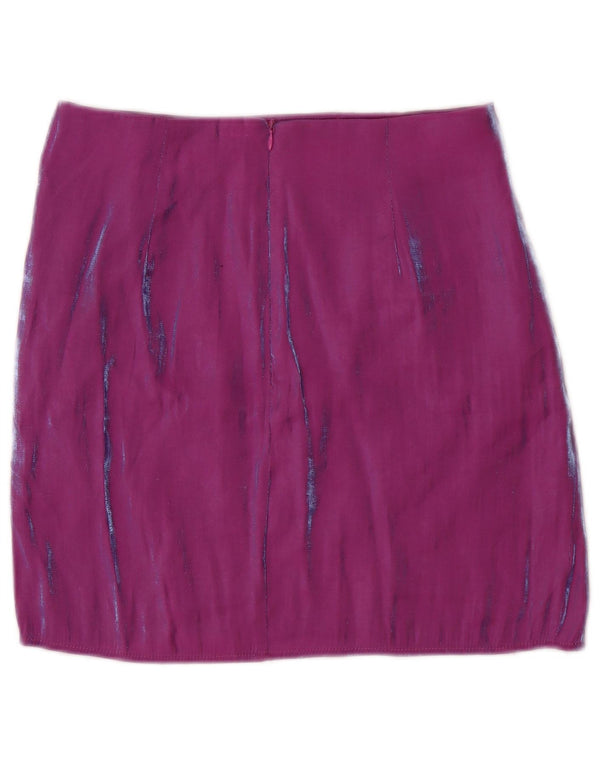 Annorlunda Damen Minirock UK 10 Small W28 Lila Viskose