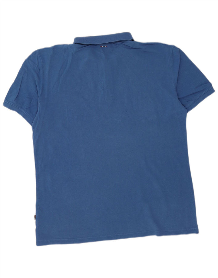 Napapijri Herren-Poloshirt, Größe L, Blau