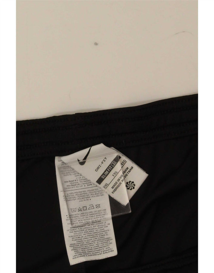Nike Herren Dri Fit Slim Sportshorts 2XL Schwarz Colourblock Polyester