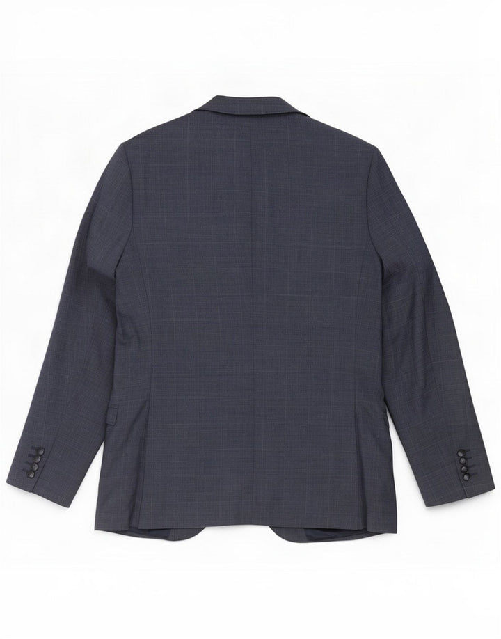 Marks & Spencer Herren Slim Fit 1-Knopf-Blazerjacke UK 40 Large Blue Check