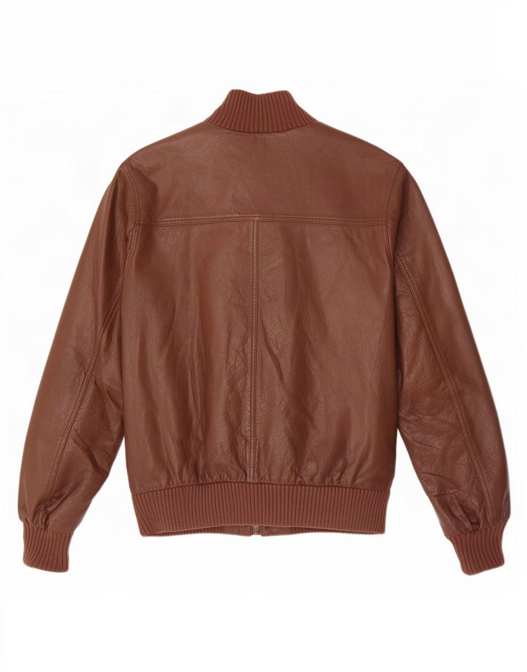 Timberland Herren Bomber-Lederjacke UK 38 Mittelbraun