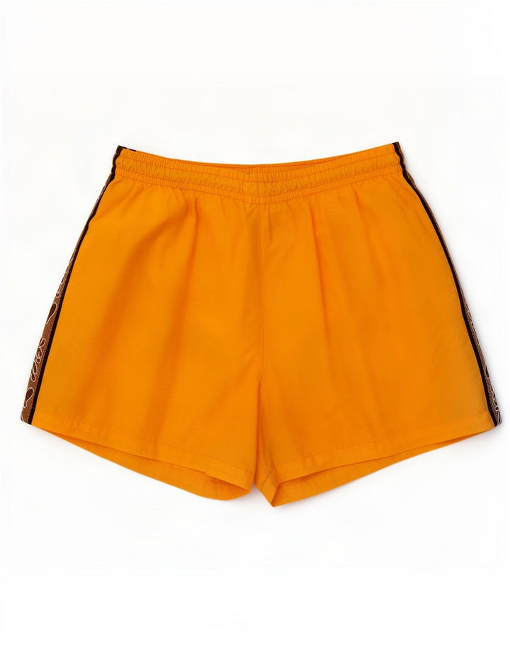 Asics Herren-Badeshorts mit Grafik, groß, gelbes Colourblock-Polyamid