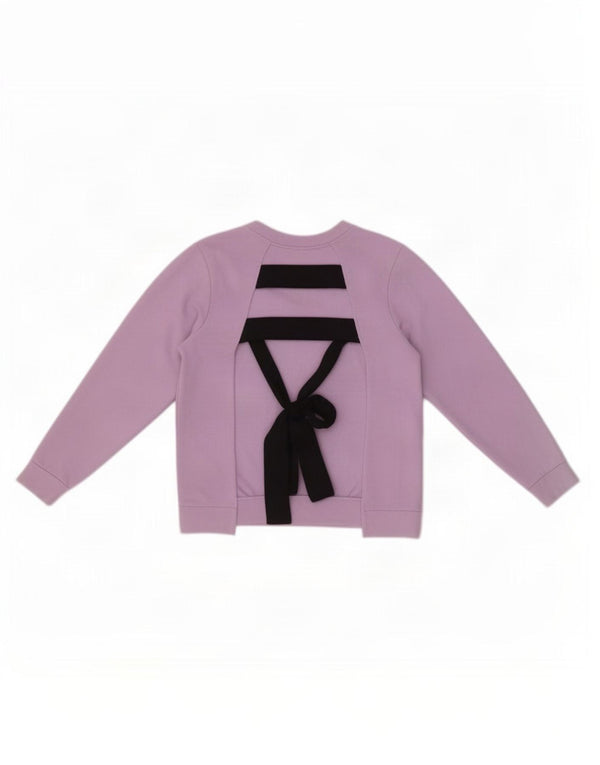 Zara Damen Trafaluc Sweatshirt Pullover UK 14 Medium Lila Baumwolle