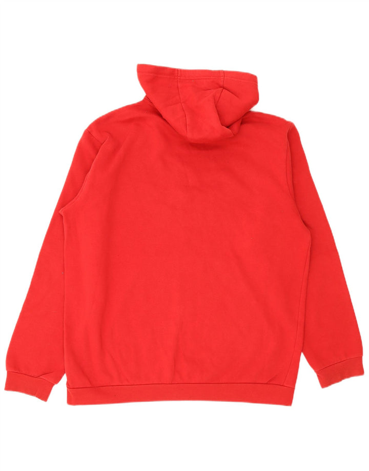 Adidas Herren Kapuzenpullover, groß, aus roter Baumwolle