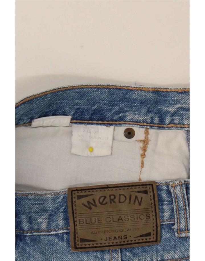 Vintage Damen Jeansrock W31 Mittelblaue Baumwolle