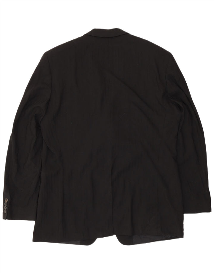 Hugo Boss Herren-Blazer mit 3 Knöpfen, EU 56, 3XL, schwarz gestreift, Wolle