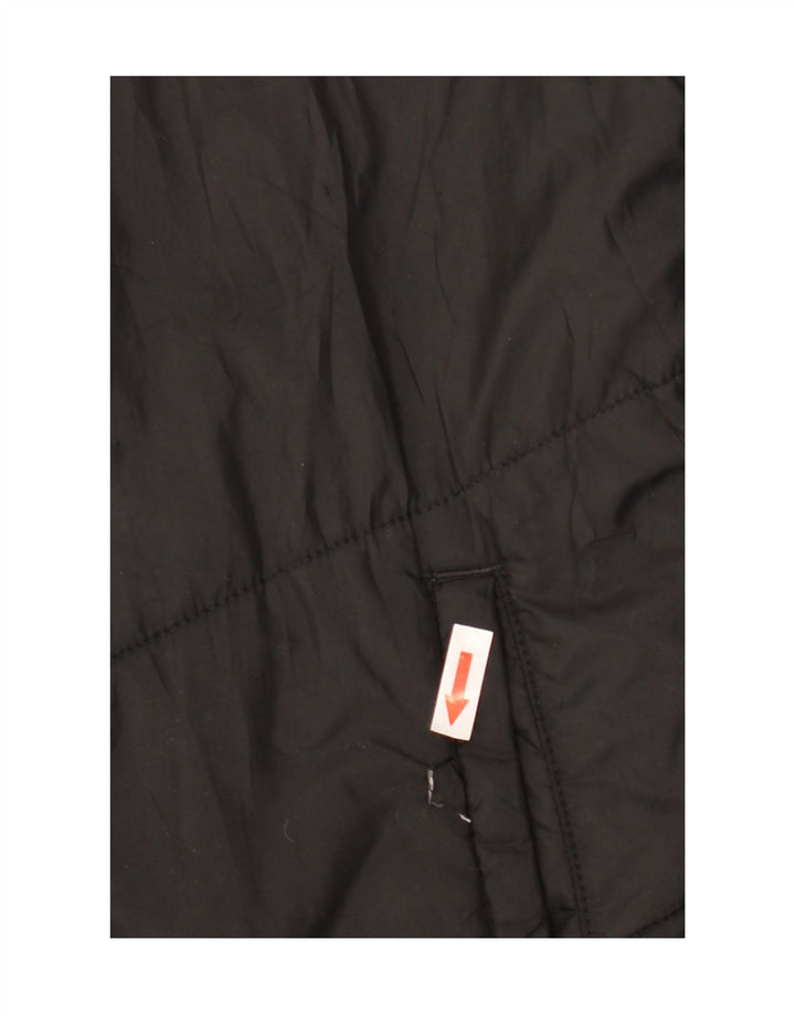 Puma Damen Wattierte Jacke UK 14 Large Schwarz