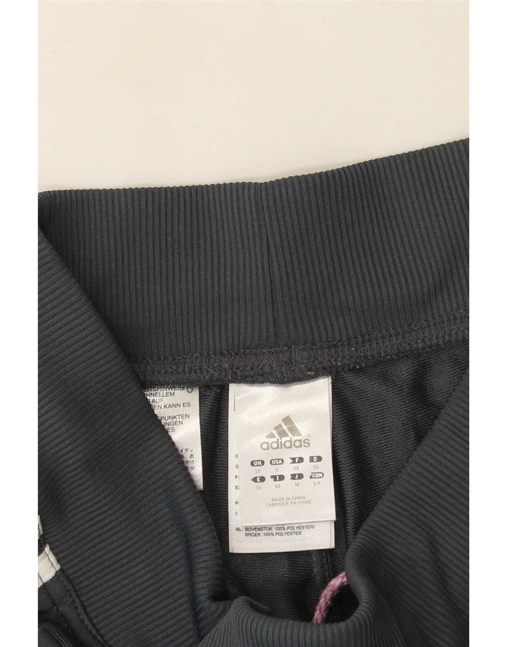 Adidas Damen Trainingshose UK 10 Small Grau Polyester