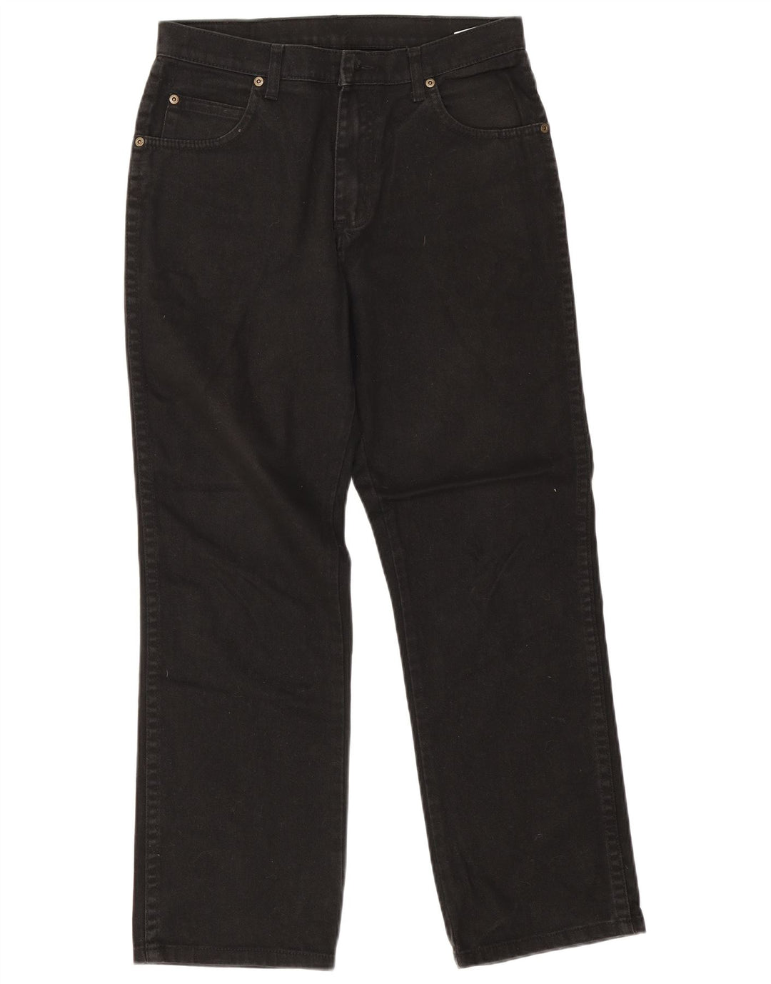 Wrangler Herren-Jeans mit normaler Passform, gerade Passform, W32, L30, schwarze Baumwolle