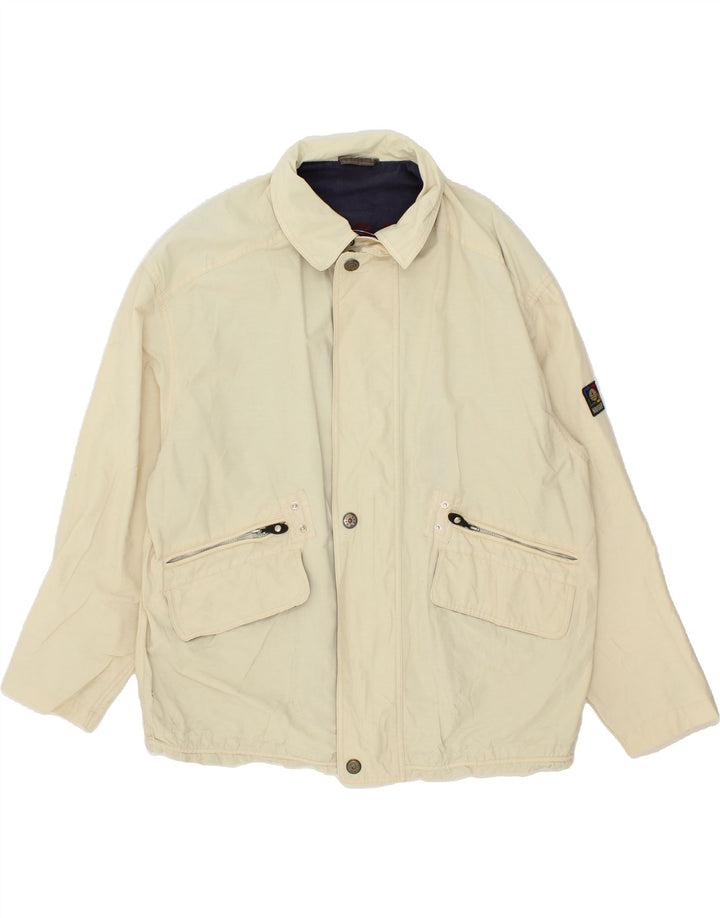 NAVIGARE Mens Bomber Jacket UK 42 XL White Vintage Navigare and Second-Hand Navigare from Messina Hembry 
