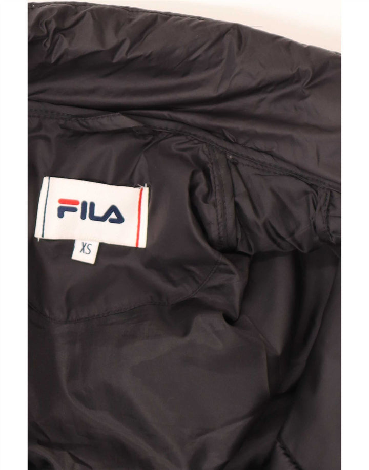 Fila Herren Wattierte Jacke UK 34 XS Schwarz Polyamid