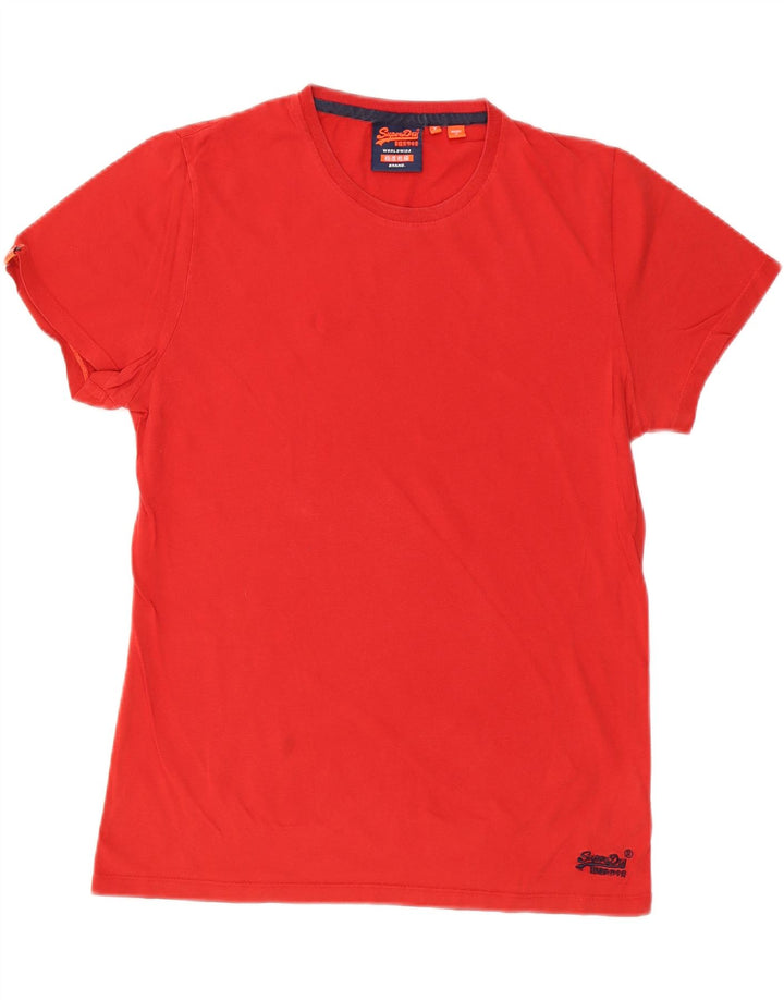 SUPERDRY Herren T-Shirt Top XL aus roter Baumwolle