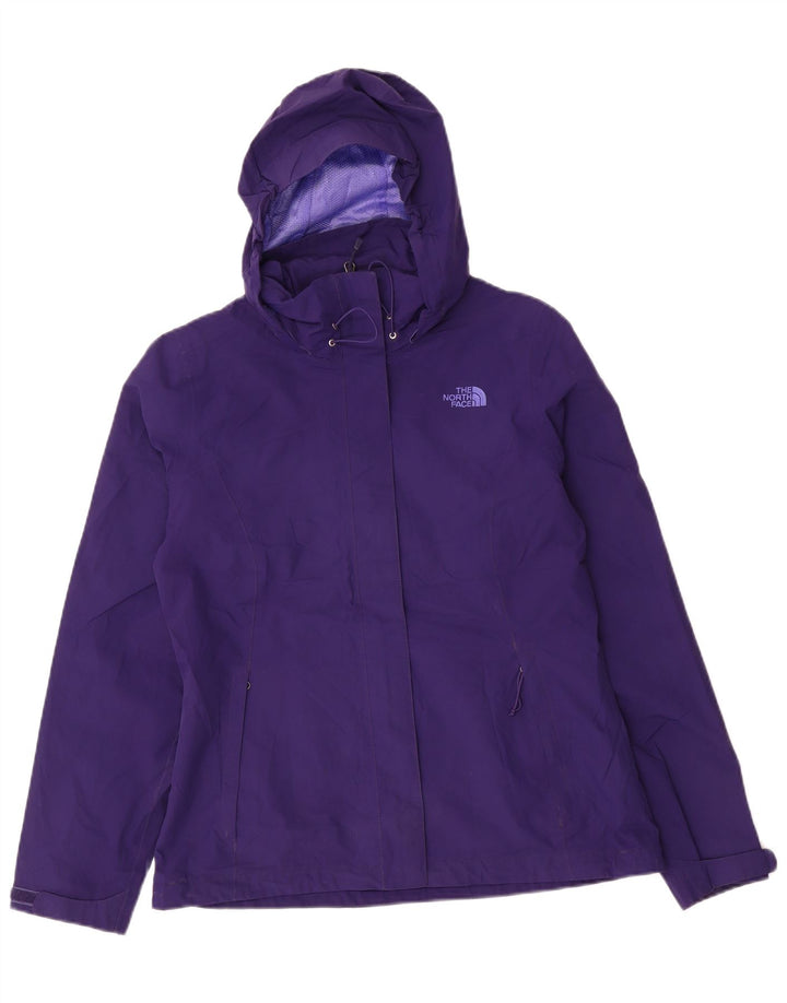 THE NORTH FACE Damen Hyvent Regenjacke mit Kapuze UK 14 Medium Purple Nylon