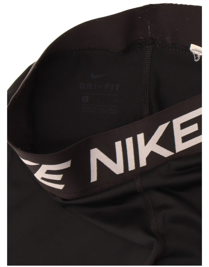 Nike Damen Dri Fit Graphic Leggings UK 8 Small Schwarz