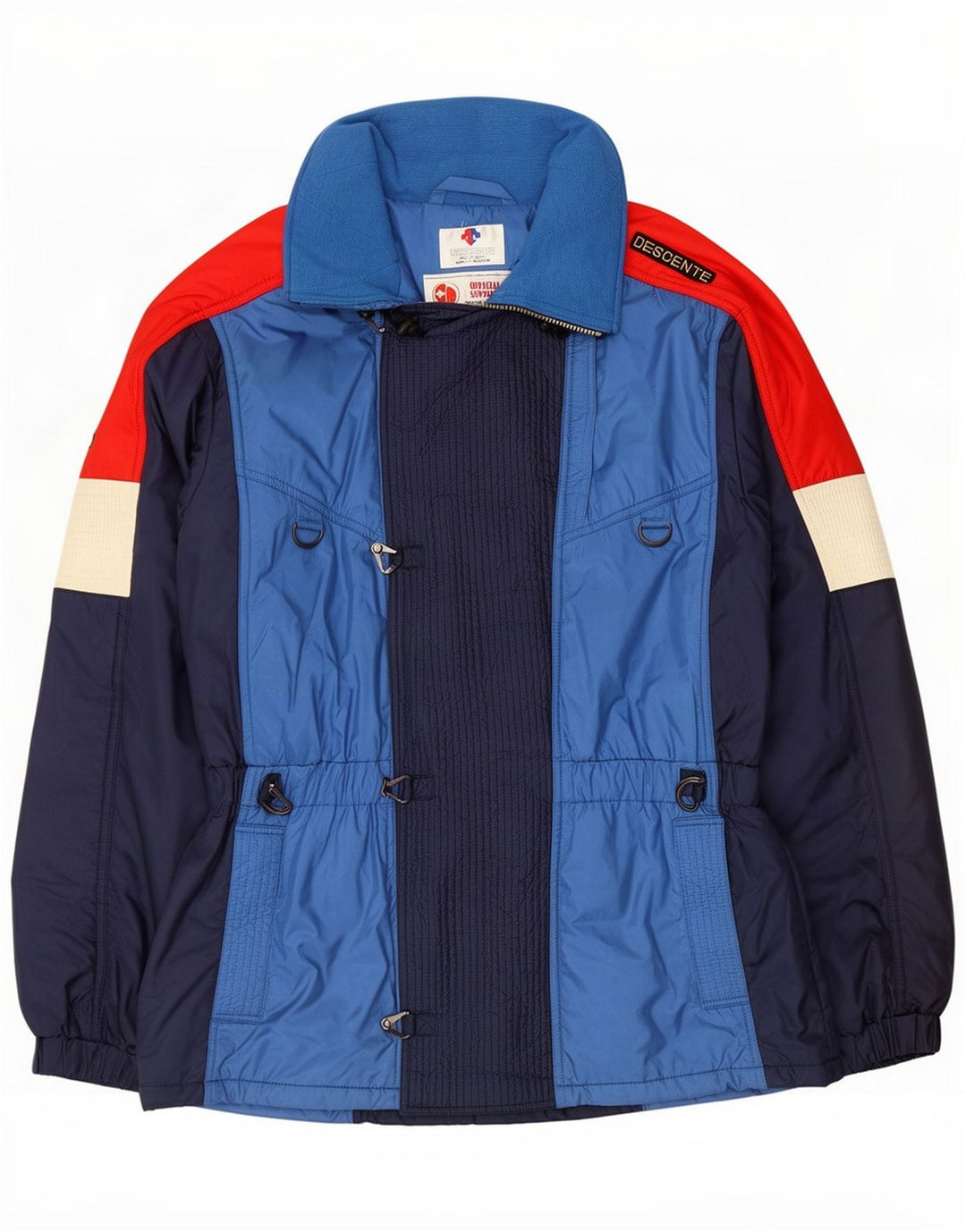 Descente Herren Skijacke IT 56 3XL Marineblau Colourblock Polyester