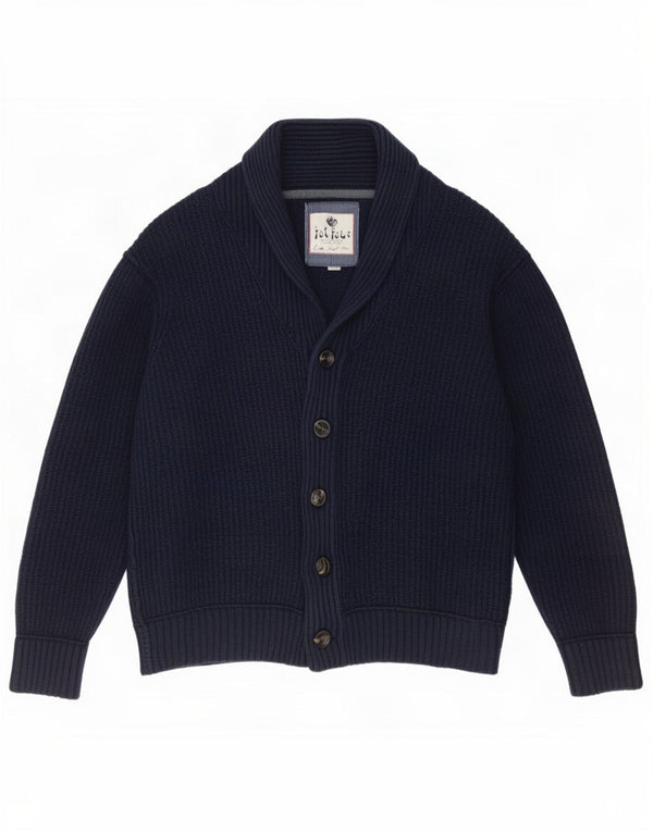 Fat Face Herren-Cardigan, 2XL, Marineblau, Baumwolle