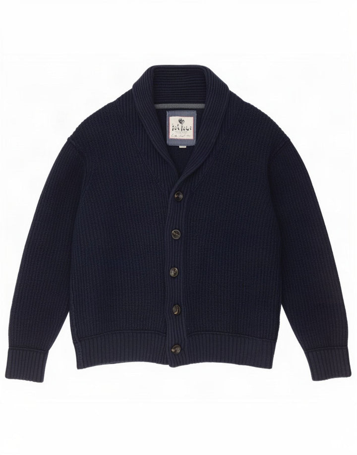 Fat Face Herren-Cardigan, 2XL, Marineblau, Baumwolle