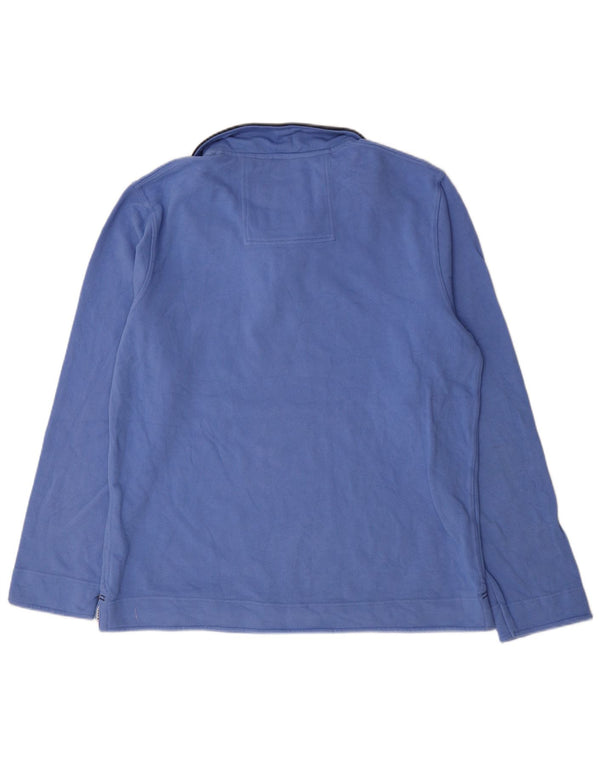 Crew Clothing Herren-Sweatshirt mit Reißverschluss, XL, Blau, Baumwolle