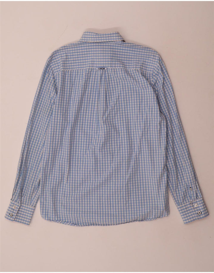 Crew Clothing Herren-Hemd mit klassischer Passform, mittelblaues Gingham-Muster