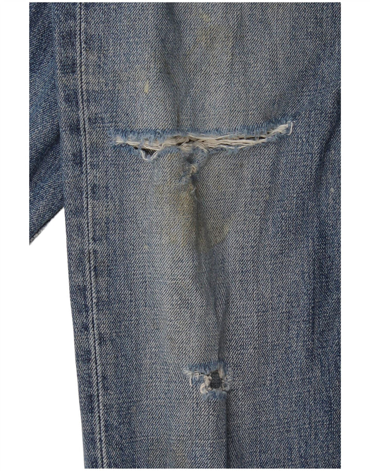 Carhartt Damen Texas Distressed Slim Jeans W30 L32 Blaue Baumwolle