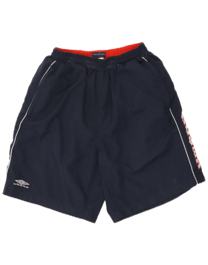 Umbro Herren-Badeshorts mit Grafik, Größe S, Marineblau, Farbblock