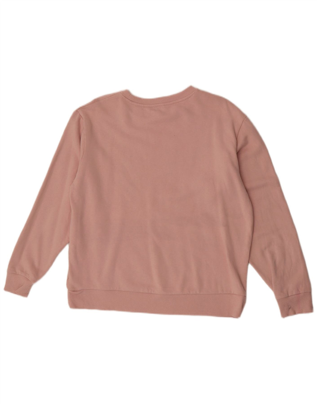 Marks & Spencer übergroßer Damen-Sweatshirt-Pullover, UK 14, mittelrosa, Baumwolle