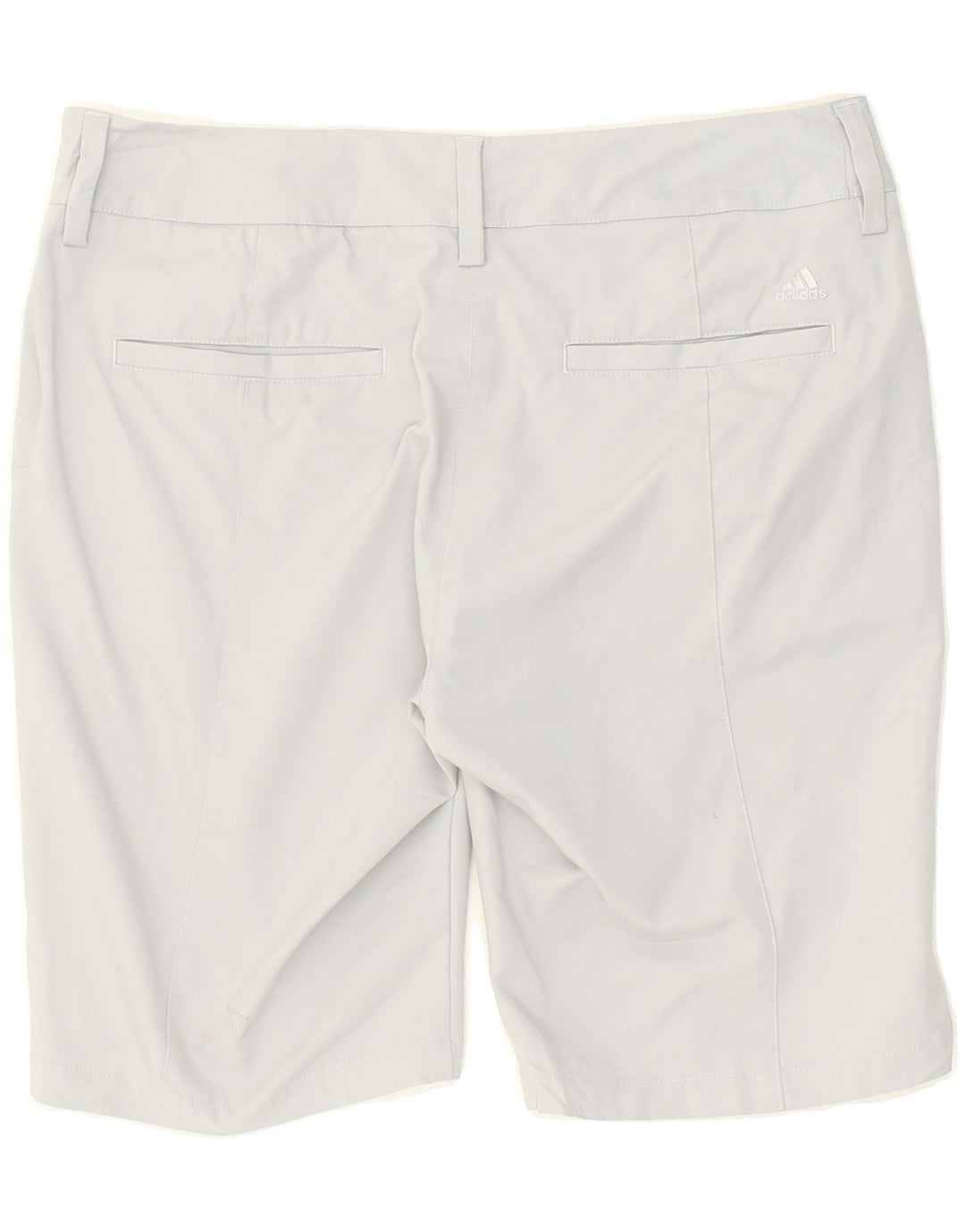 ADIDAS Womens Chino Shorts US 8 Medium W32  Grey Polyester | Vintage Adidas | Thrift | Second-Hand Adidas | Used Clothing | Messina Hembry 