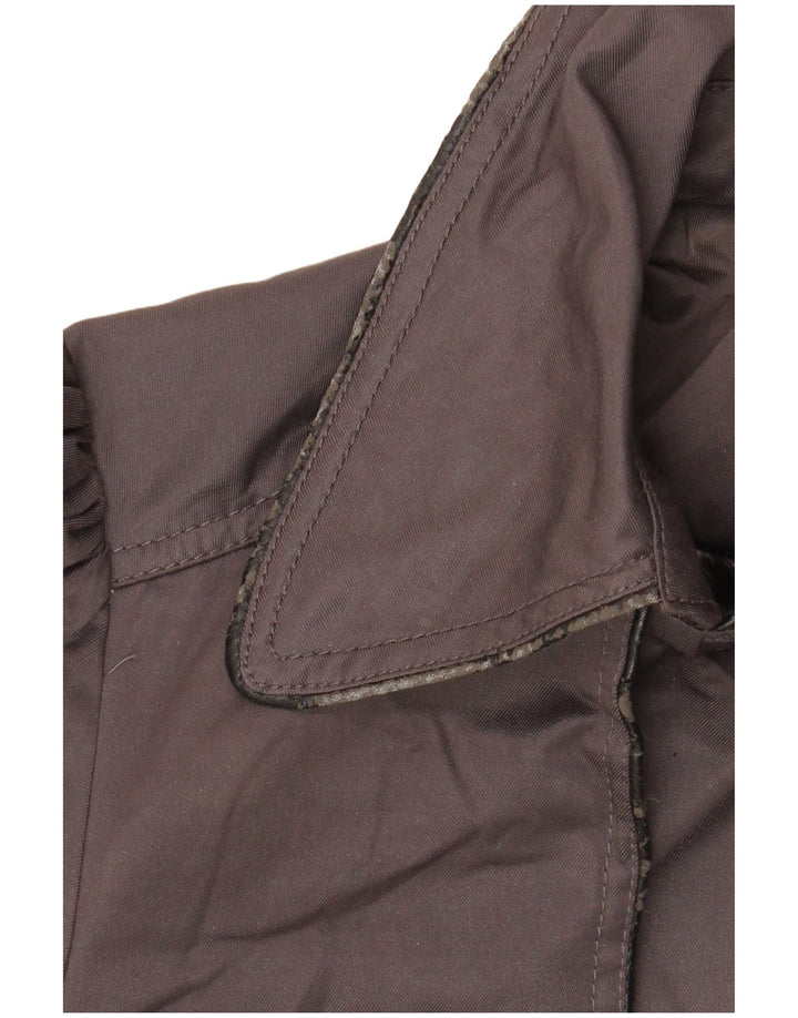 Lipsy Damen Trenchcoat UK 12 Mittelgraues Polyester