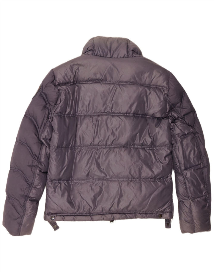 Blauer Damen Wattierte Jacke UK 18 XL Lila Nylon