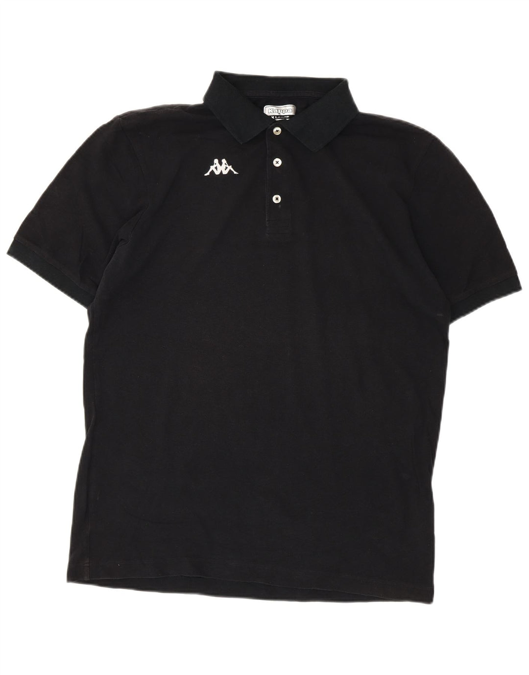 KAPPA Herren Poloshirt XL Schwarz Baumwolle