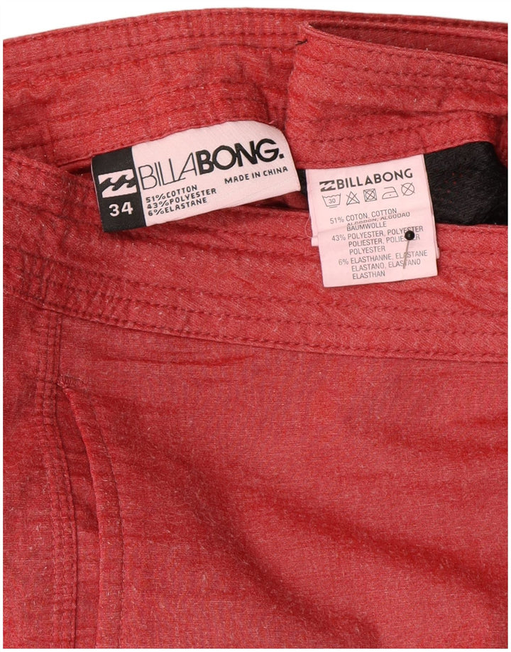 Billabong Herren-Badeshorts, groß, rot gefleckte Baumwolle