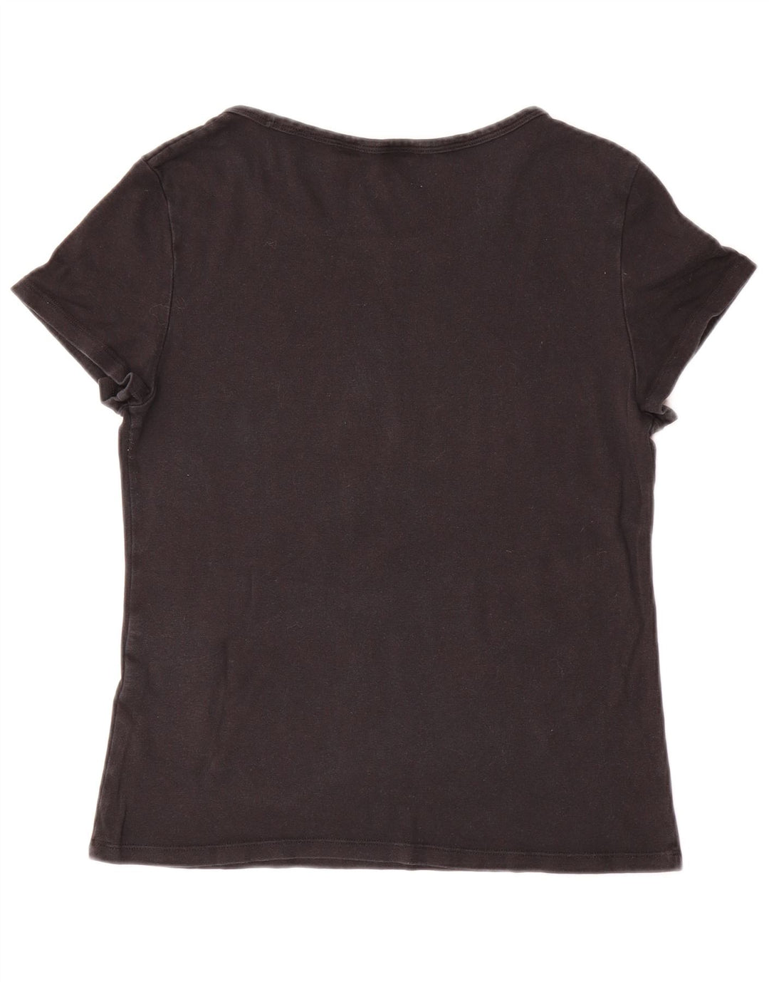 LEVI'S Damen T-Shirt Top UK 14 Large Schwarz
