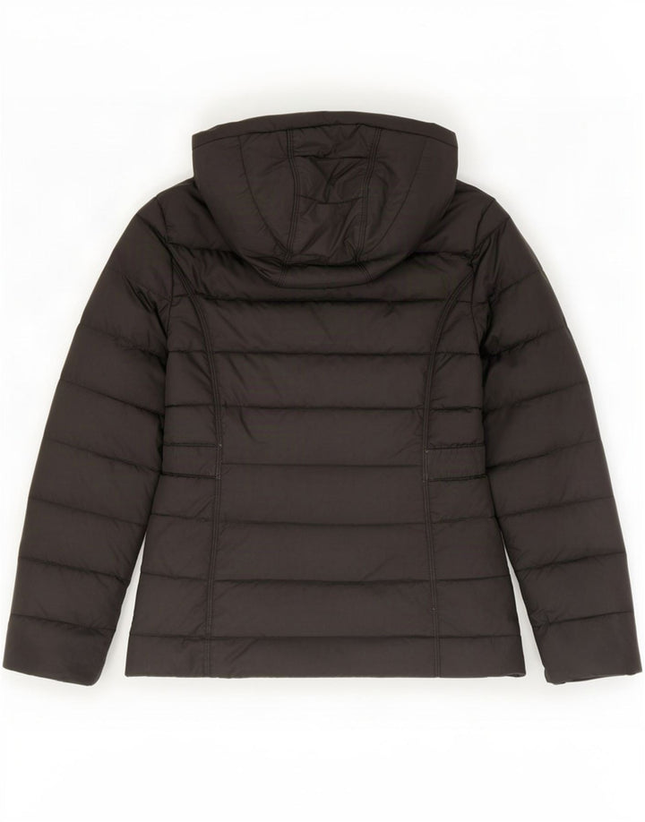 The North Face Wattierte Damenjacke mit Kapuze, UK 14, Mittelschwarz, Polyester