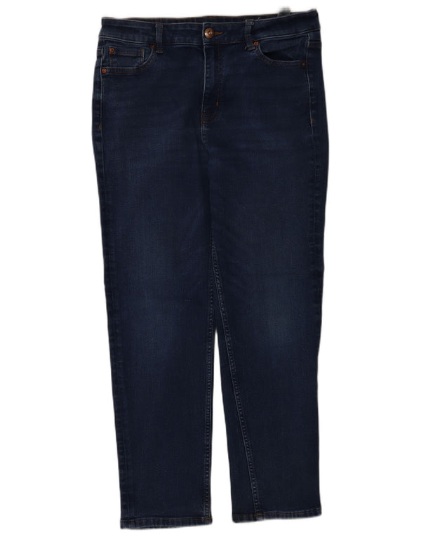 Marks & Spencer Damen Slim Jeans UK 16 Large W34 L27 Marineblaue Baumwolle
