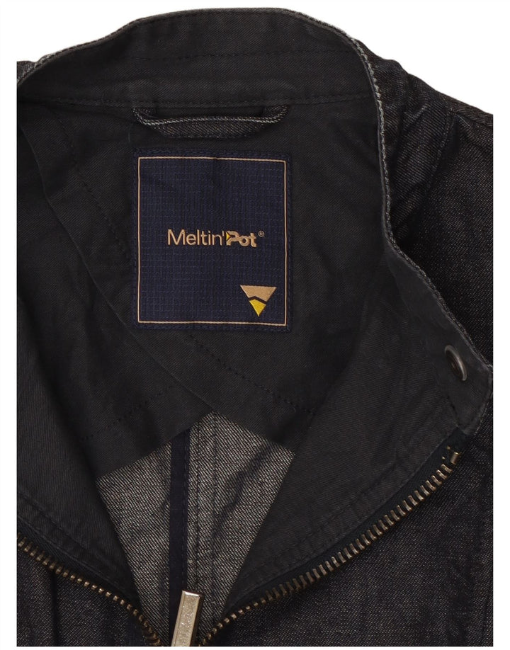 Meltin' Pot Damen Jeansjacke UK 12 Medium Marineblau Baumwolle