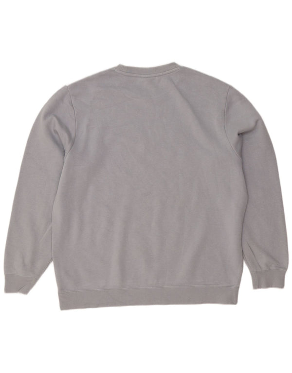 Nike Herren-Sweatshirt mit Grafik, groß, graues Colourblock-Polyester