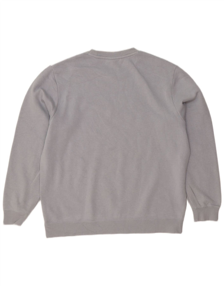 Nike Herren-Sweatshirt mit Grafik, groß, graues Colourblock-Polyester