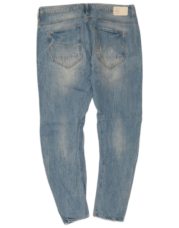 G-Star Damen Distressed Slim Jeans W28 L27 Blaue Baumwolle