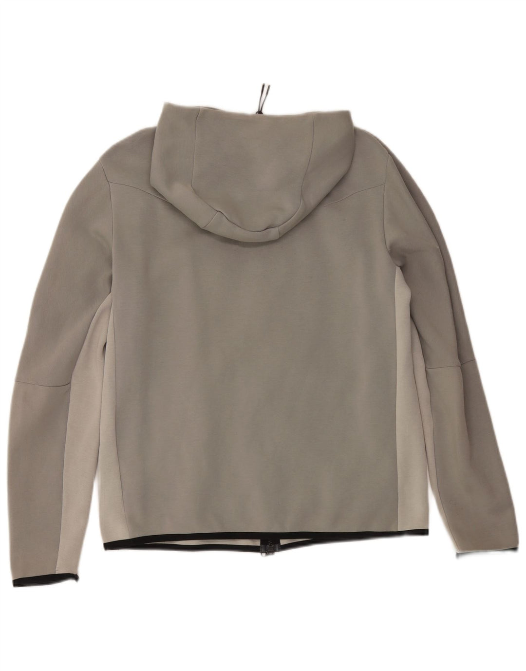 Nike Herren-Kapuzenpullover mit Reißverschluss, mittelgraue Colourblock-Baumwolle
